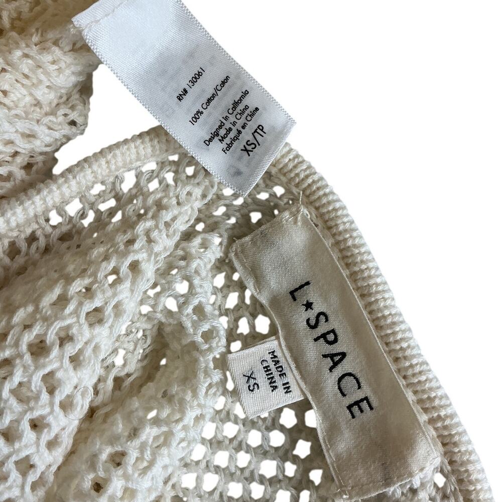 LSpace Open Knit Cream Villa Nova Dress Size XS - Picture 4 of 4